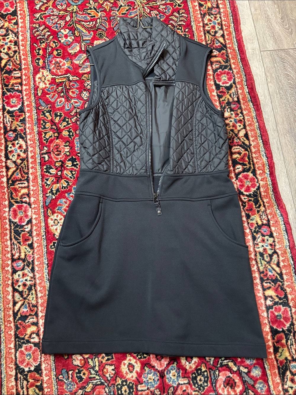 Athleta Quilted Zip Jumper with Pockets
